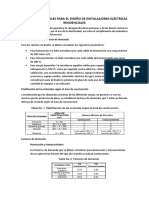 Principios Generales para El Diseño de Instalaciones Eléctricas Residenciales