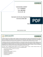 Diagnóstico Integral y Descripción de La Escuela Jardín de Niños Ajusco.