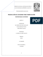 Proyecto Levadura para Panificacion - Saccharomyces Serevisiae