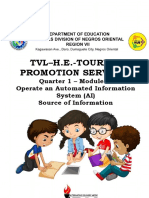 TourismPromotionServices - Q1 - Module 1 For Teacher