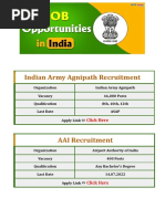 Job Opportunities in India