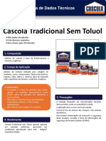 Cascola Tradicional Sem Toluol