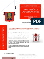 Exposicion Transmision de Las Obligaciones