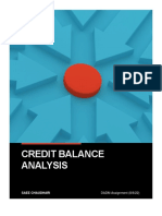 Credit Balance Analysis: Saee Chaudhari