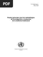 Pautas OMSEvaluacion Med Tradicional