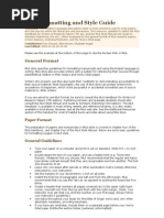 MLA Formatting and Style Guide: General Format