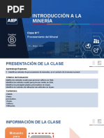 Clase - N7 PROCESAMIENTO DE MINERALES