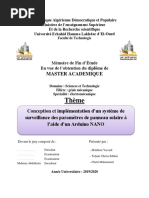 Thème: Master Academique