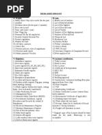 Social Audit Check List