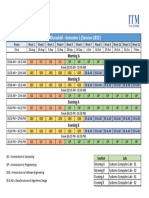 ITM - Semester 1 Schedule