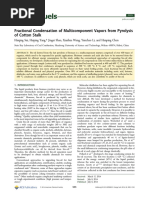 Fractional Condensation of Multicomponent Vapors From Pyrolysis of Cotton Stalk