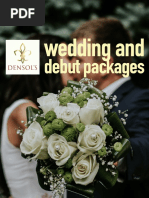 Wedding and Debut Packages 2022