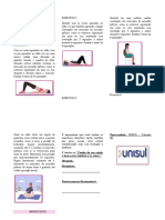 Cartilha de Exercícios Domiciliares Joelho