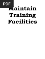 MAINTAIN TRAINING FACILITIES-Lugo