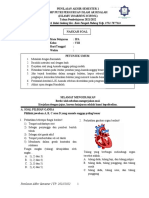 Soal Pas Kelas Viii Semester 1