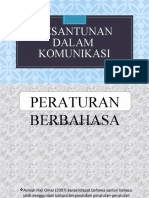 Kesantunan Dalam Komunikasi - Peraturan Berbahasa