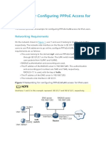 Example For Configuring PPPoE Access For IPv4 Users