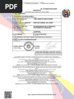 No. 816S08X22N12D08 Apostille: Mppre-C1e15305