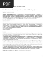 López y Forgiarini Tendiendo Puentes. Algunos Interrogantes Sobre La Mediación Entre Lo Literario y Los Jóvenes