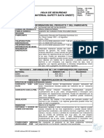 Hoja de Seguridad (Material Safety Data Sheet)