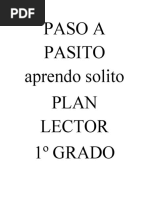 Plan Lector 1° Grado