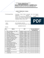 Surat Tugas WFO Dinkes