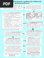 Organigrama Juicio Ordinario Laboral Guatemalteco