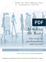 Minding The Body The Body in Psychoanalysis and Beyond