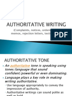 Authoritative Writing