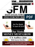 CA Final SFM Very Short Formula Book Nov 2020