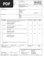 Commercial Invoice For PO 15325