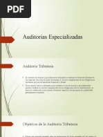 Auditorías Especializadas