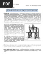 Instructivo Práctica No 1 Visualización Flujo Laminar y Turbulento