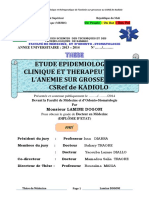 Etude Epidemiologique, Clinique Et Therapeutique de L'Anemie Sur Grossesse Au Csref de Kadiolo