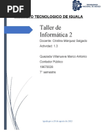 1.3 Taller de Informatica 2 - Quezada Villanueva Marco Antonio