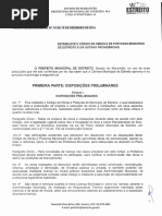 Codigo de Obras e de Posturas Municipais (2016)