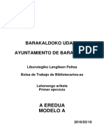 Examen Bibliotecario Barakaldo 2016