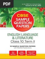 Arihant CBSE Term 2 English Language & Literature Class 10 Sample