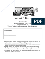 India at 75 - Quiz by Kqa