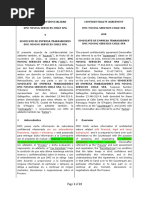 Acuerdo Confidencialidad - Confidentiality Agreement - Template - Info Financ - Labor Union