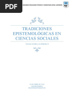 Tradiciones Epistemológicas en Ciencias Sociales