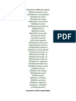 Caracteres ASCII de Control