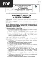 Requisitos Legales para La Constitucion de Una Empresa