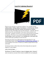 TV Struck by Lightning Repaired