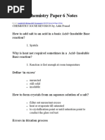 IGCSE Chemistry Paper 6