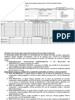 Declaracion Jurada de Salario Familiar