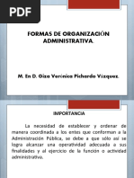 Formas de Organización Administrativa