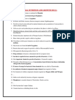 Bacterial Nutrition and Growth MCQ