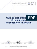 Guía de Elaboración de Productos de Investigación