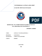 PUCP 8vo Análisi de La Lectura de LECCIÓN 10 UKUMANTA